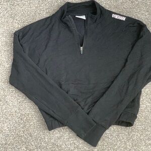 Gymshark half zip crop top